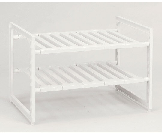 パール金属 アレンジフリー　シンク下スペースラック　2段ワイド（伸縮タイプ） H-5799 1個