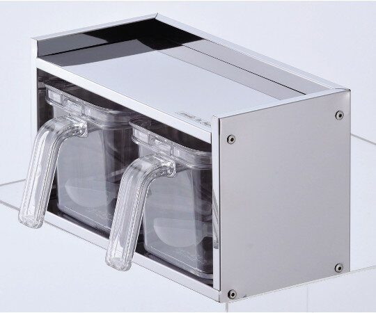 パール金属 メイドインジャパン　ステンレス製調味料ラック（ストッカー2個付） HB-1778 1個