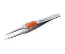 アネックスツール ラバーグリップ付ステンレスピンセット先丸型 120mm No.211 1本