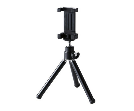 エレコム スマートフォン用コンパクト三脚（2段伸縮タイプ）　ブラック P-STALBK 1個