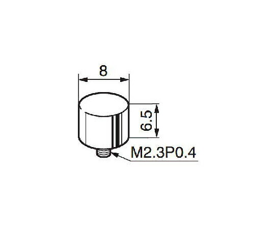 NKKスイッチズ M6ブッシング用Φ8丸ボタン　赤 AT-413-R 1個