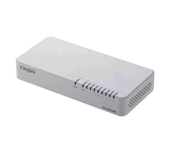 8 Port - エレコム 1000BASE-T対応スイッチングハブ EHC-G08PN2-JW 1個