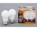 アイリスオーヤマ LED電球 広配光 40形相当 電球色 2個セット LDA5L-G-4T52P 1箱(2個入)