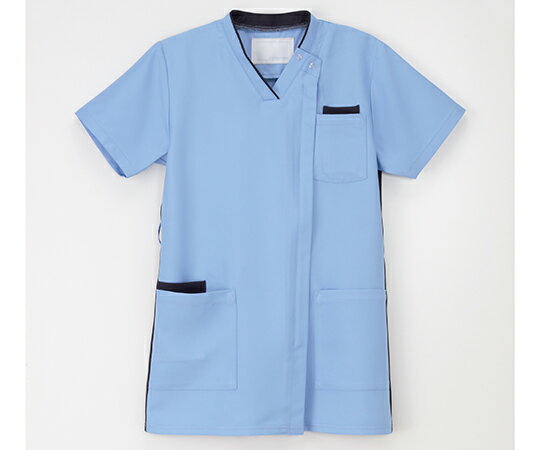 ナガイレーベン 男女兼用スクラブ　スカイブルー　S RT-5402 1枚