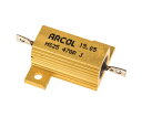 【訳あり特価品】Arcol 大電力用 メタルクラッド抵抗器 25W 470Ω ±5% HS25 470R J 1個