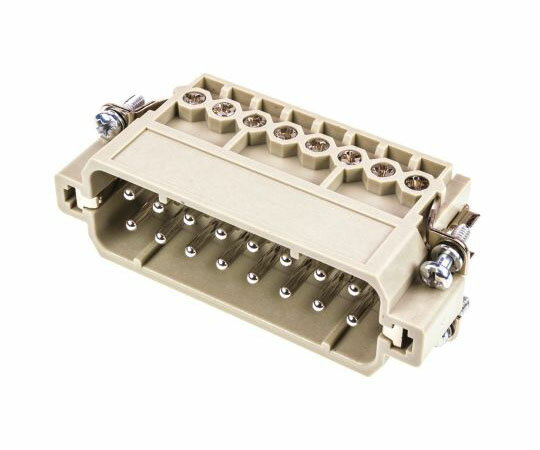 Harting 電源コネクタインサート Han A シリーズ オス 16極 16A 600 V 09200162612 1個