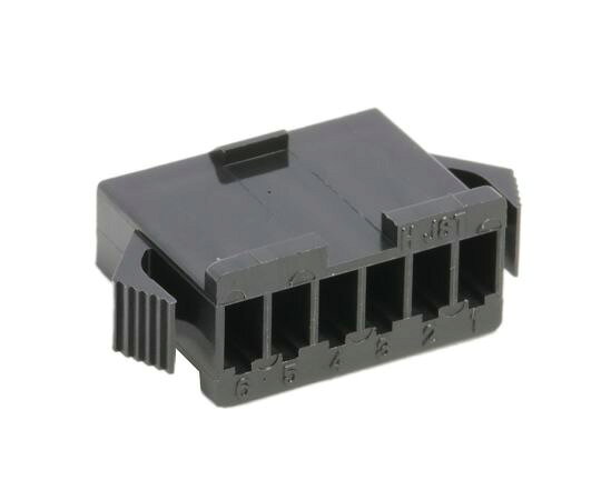 ●UL,CSA,TUV●中継用コネクタ　SM　プラグハウジング　（ソケットコンタクト用）●The　SM　series　are　2.5mm　（.098"）　pitch,　wire-to-wire　connectors　that　perform　reliably　in　high　density,　small　current　applications●Features　;　Benefits●高接触圧・両面接触コンタクト　シェル方式ハウジング　広範囲のパネル取り付けに適用■仕様●入数：1袋（10個入）●コンタクト数：6●行数：1●オス・メス：オス●ボディ向き：ストレート●高さ：7.4mm●定格電流：3A●ハウジング材質：ナイロン●定格電圧：250V　ac/dc●RoHS適合状況：適合●コード番号：392-2442