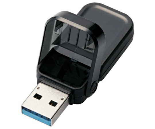 エレコム フリップキャップ式USBメモリ　64GB　ブラック MF-FCU3064GBK 1個