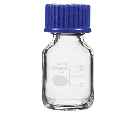 HARIO 耐熱ねじ口瓶（液切リング付）　GL-32　50mL NBO-50-SCI 1本