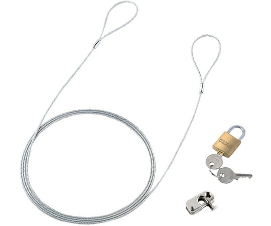 サンワサプライ パソコンセキュリティワイヤーロック　南京錠タイプ 1個 SL-57