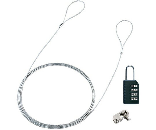 サンワサプライ パソコンセキュリティワイヤーロック　ダイヤル錠タイプ 1個 SL-58