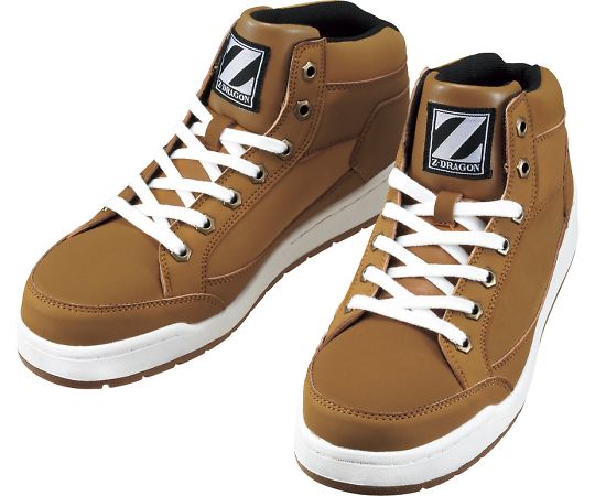 WHISEL（自重堂） Sシューズ　ミドルカット　キャメル　27.0cm 1足 S5163