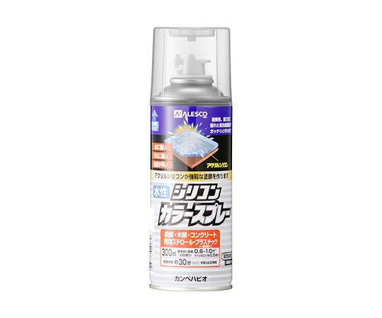 カンペハピオ（KANSAI） 水性シリコンカラースプレー　とうめい　300mL 1個 507654002300