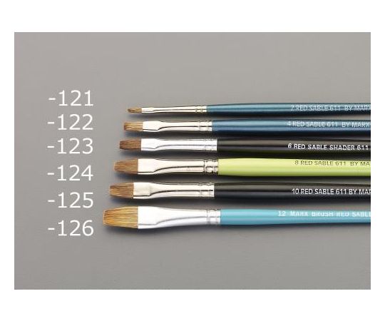 エスコ 平筆（クロテン毛）　8号 1個 EA109MG-124