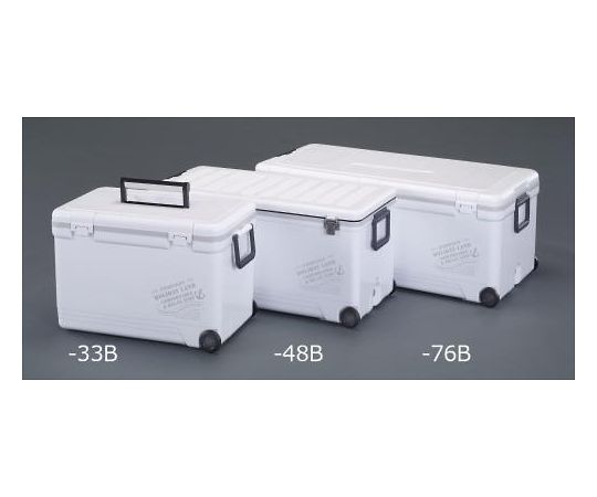 エスコ クーラーボックス　574×315×369mm/33L 1台 EA917AK-33B