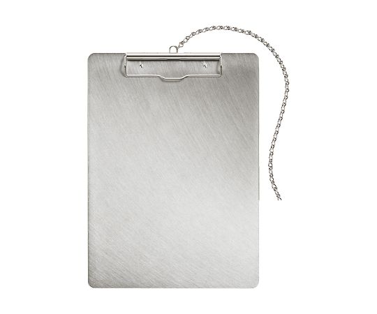 ナカキン ステンレスバインダー　チェーン付き　A4・縦　10枚入り 1セット(10枚入) SC-A4E-C