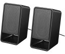 BUFFALO PC用スピーカー USB電源ヘッドホン出力対応 ブラック 1個 BSSP300UBK