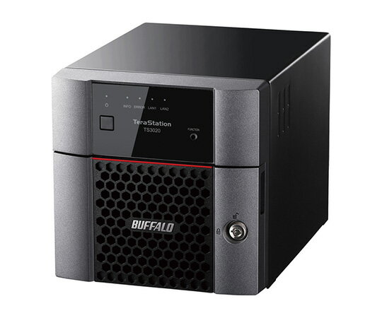 BUFFALO TeraStation　TS3220DNシリーズ　2ベイデスクトップNAS　2TB 1個 TS3220DN0202