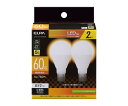 ELPA LED電球 ミニクリプトン形 1セット(2個入) LDA7L-G-E17-G4106-2P(3)