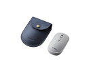 エレコム BlueLEDマウス 薄型 Bluetooth対応 4ボタン ポーチ付 グレー 1個 M-TM10BBGY