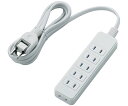 エレコム シャッタータップ 6個口 2m ホワイト 1個 T-ST02N-2620WH(2)