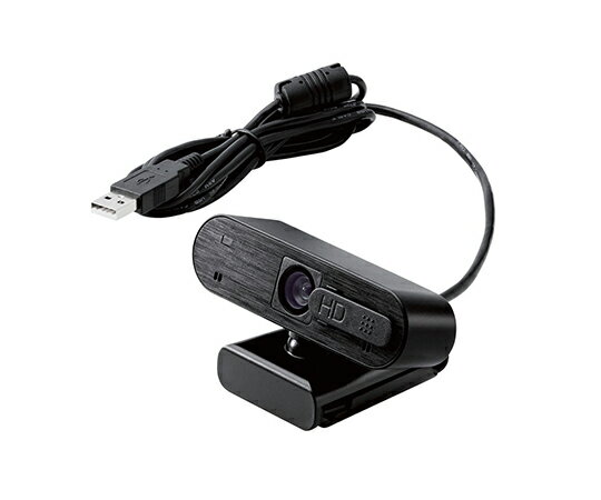 エレコム Webカメラ　200万画素　オートフォーカス　Full　HD　内蔵マイク付　ブラック 1個 UCAM-C820A..