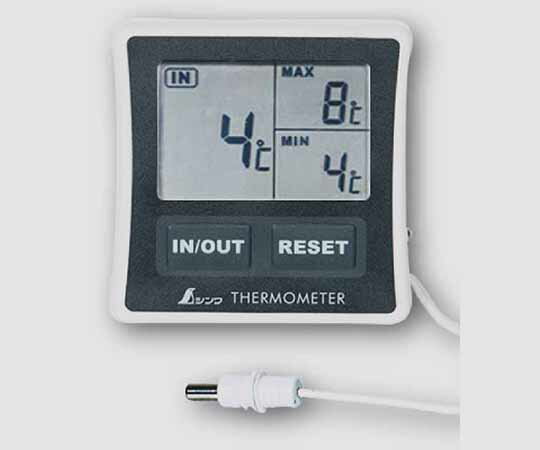 シンワ測定 冷蔵庫用デジタル温度計　A　最高・最低　隔測式 1個 73042