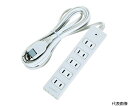 トラスコ中山 電源タップ 2P6個口 5M マグネット付 1個 TOT2-605