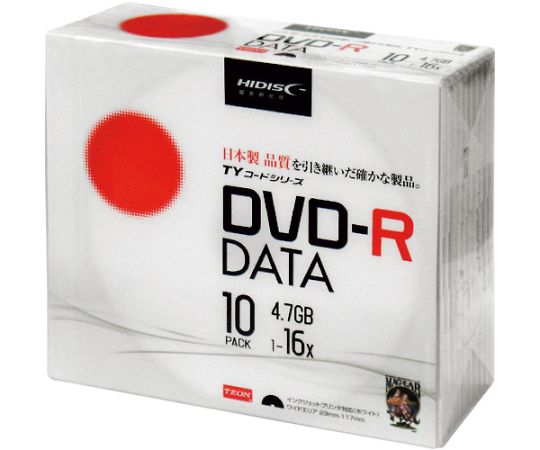 磁気研究所 記録メディアDVD-Rデータ用　10枚 1パック(10枚入) TYDR47JNP10SC