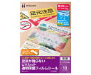 ヒサゴ UVカット透明保護フィルムシール 1セット(10シート入) A4UV(3)