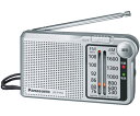 パナソニック ポケットラジオ FM/AM 2バンドレシーバー 1台 RF-P155-S