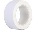 セーフラン安全用品 厚手PVCラインテープ 幅50mm×22m 厚0.2mm はく離紙なし 樹脂芯 白 1巻 J2352-W