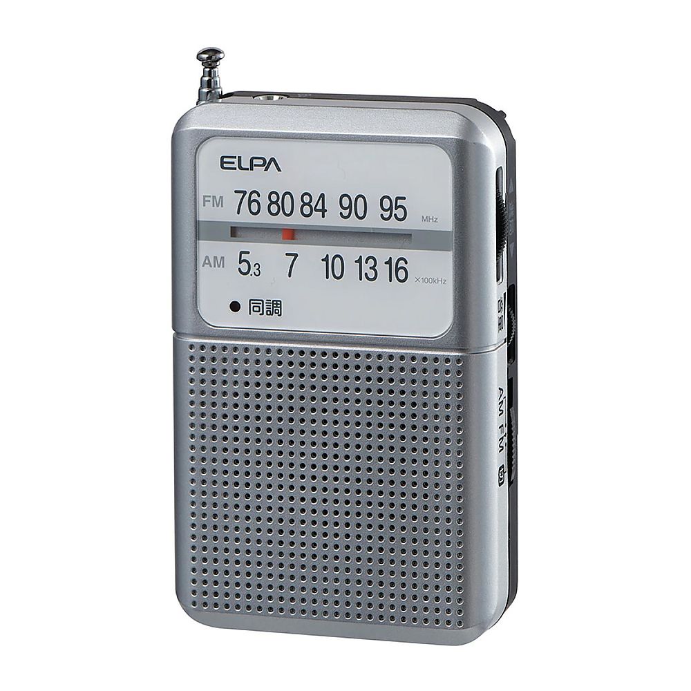 ELPA AM/FM電池長持ちラジオ 1個 ER-P80F