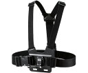 エレコム アクションカメラ用アクセサリ マウント GoPro 汎用 チェスト取付型 ブラック 1個 AC-MBCH01BK