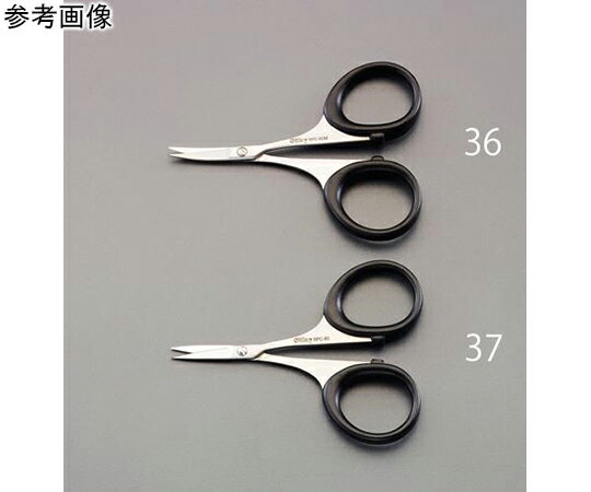 その他 はさみ（精密/曲り刃/ステンレス製）　80mm 1本 EA540ME-36