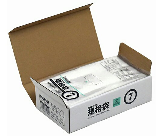 紺屋商事 小箱売：PE規格ポリ袋　03透明　7号　100枚×10冊入 1箱(100枚×10冊入) 00723007