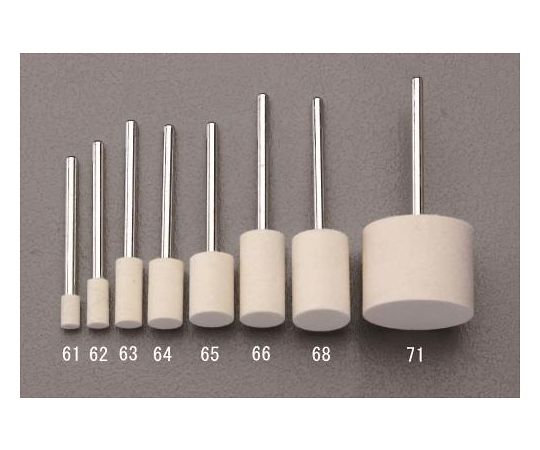 エスコ 5×10mm/3mm軸フェルトバフ(ハード) 1個 EA819AT-62