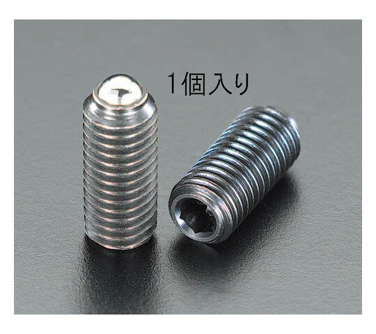 エスコ ボールプランジャー M6 軽荷重 1個 EA948DA-24