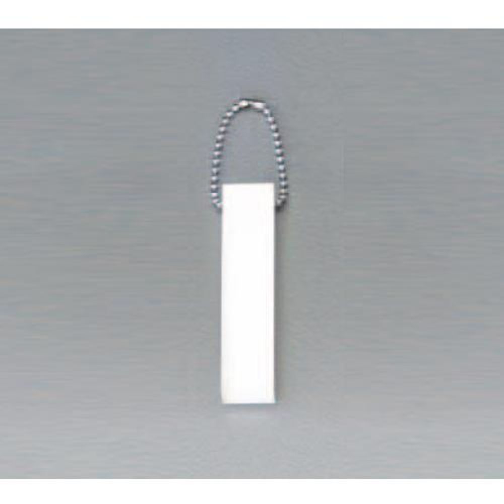 エスコ 15×70mmアクリルキーホルダー(白) 1個 EA956V-42