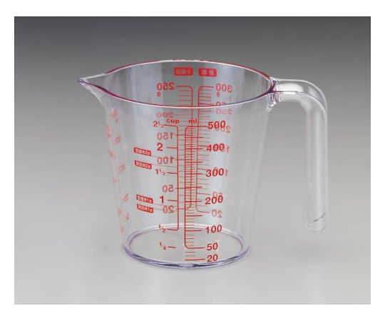 エスコ 500mL計量カップ(耐熱) 1個 EA991KA-37
