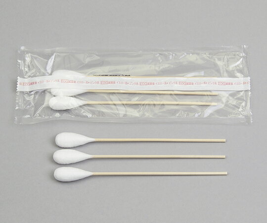 ベスケア　ナビス（アズワン） ベスケア ホスピタル綿棒 φ15.3×178mm 3本/袋×30袋 W373-3本