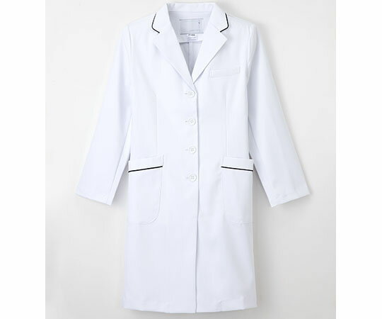 ナガイレーベン 女子診察衣 (シングル/ネイビーライン) S 1枚 FT4550