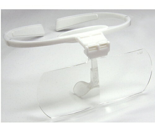 カートン光学 視楽楽ヘッドルーペ（Shi-ra-ra） 1.6倍 ホワイト 1個 R1178-0516