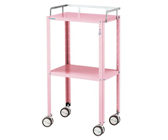 ナビス（アズワン） カラフルステンワゴン（フック付き）　レギュラー　ピンク CSWR-2PF