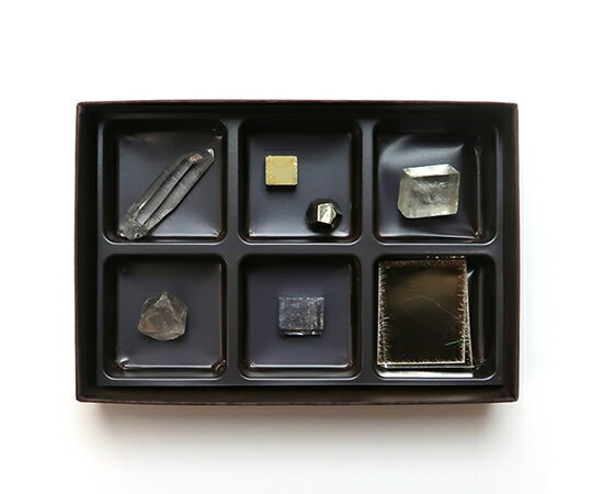 東京サイエンス 鉱物標本（鉱物結晶標本6種） 1セット