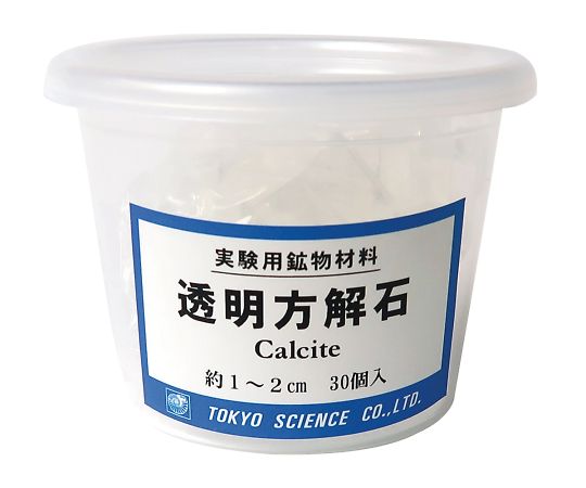 東京サイエンス 実験用鉱物材料（ケース入り）　透明方解石 1セット