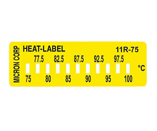 ミクロン ヒートラベル（不可逆性）11点表示 1箱(10枚入) 11R-75