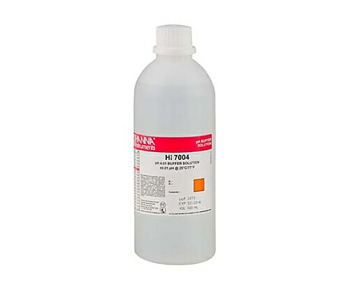 ハンナ　インスツルメンツ pH標準液（スタンダードタイプ）pH4．01証明書付 1本 HI7004L/C