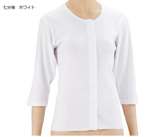 オオサキメディカル PHワンタッチ肌着　前開　紳士　半袖　M　ホワイト 1枚／パック 74791