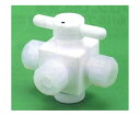ユニバーサル USL-PTFE 3方コック 8φ 1個 00U-174-02N(4)